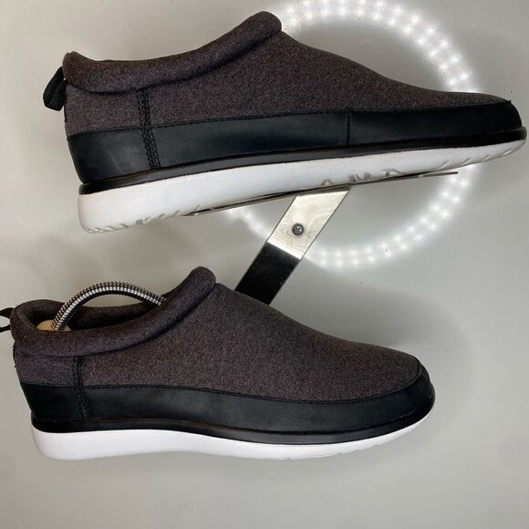 UGG Sneakers RIVIERA Pencil Lead Grey Stretch Knit Slip On Shoes  9,5 1017009 - Picture 2 of 5